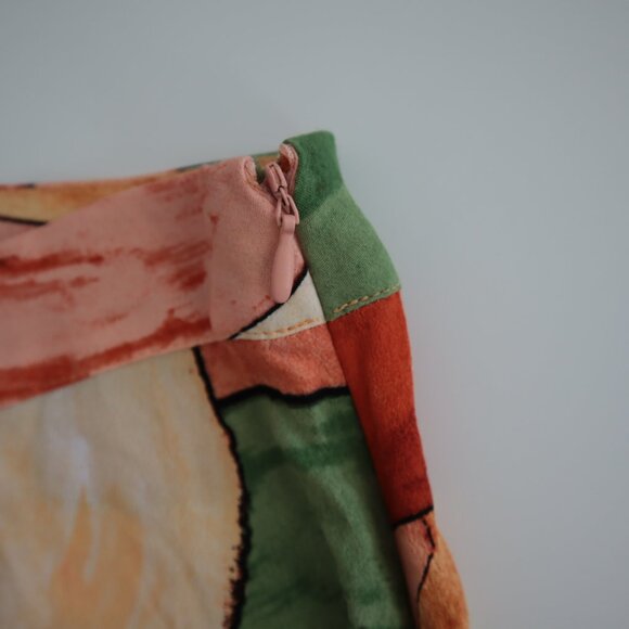 Forever 21 Artsy Geometric Print Mini Skirt | S - Picture 4 of 6